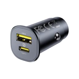 Baseus 30W Car Charger Fast Charging Dual Port USB Type-C PD QC FCP AFC For iPhone 16 15 Samsung S24 S25 Xiaomi Huawei Tablet