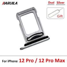 NEW Dual Card For iPhone 12 Pro Max 12 mini SIM Card chip slot drawer Card Tray Holder Adapter With Pin For 12 Pro