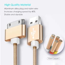 1M 2M USB Cable for iPhone 4S 4 3GS 3G Quick Charge Phone Charger Cable for iPad 1 2 3 iPod Nano iTouch 30 Pin Data Adapter Cord