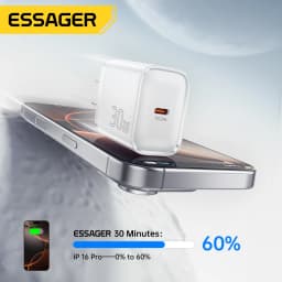 Essager Mini 30W Type C Charger Set For iPhone 16 15 Xiaomi PD 20W Lightning Cable Travel Chargers For iPhone 14 13 12 iPad Pro