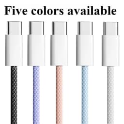 60W PD USB-C To USB C Fast Charger Cable for Apple IPhone 16 Pro Max 15 Plus Type-C Charging for Samsung Xiaomi IPad MacBook