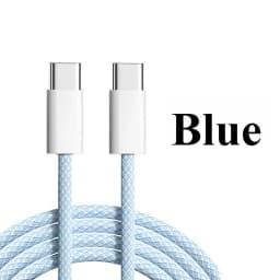 60W PD USB-C To USB C Fast Charger Cable for Apple IPhone 16 Pro Max 15 Plus Type-C Charging for Samsung Xiaomi IPad MacBook