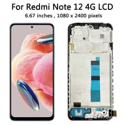 Super AMOLED Note12 Screen for Xiaomi Redmi Note 12 4G LCD 23021RAAEG 23021RAA2Y Display Touch Screen Digitizer Assembly