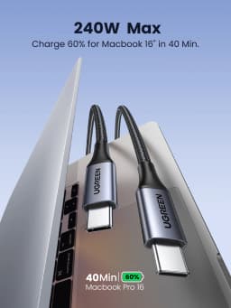UGREEN PD3.1 240W USB Type C Cable for MacBook iPad Laptop iPhone 17 16 Samsung S25 Power Line 5A USB C Fast Charging Cable