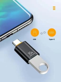 USB3.0 Type-C Data Adapter Type C 10A USB C Male To USB Female Converter For Macbook Xiaomi Samsung Fast OTG Connector 