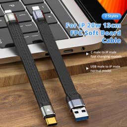 PD 20W USB C Cable for iPhone 14 Pro Max Soft FPC 3A Fast Charging USB C Cabel for iPhone 13 Mini Pro Max Data USB Type C Cable