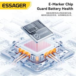 Essager 240W 4-in-1 Fast Charging Cable for IPhone17 16 15 Pro Max Macbook iPad Xiaomi Samsung Macbook USB Type C To USB C Cable