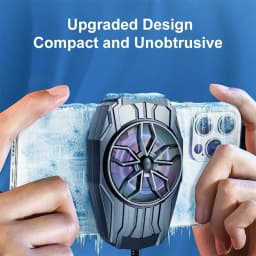 Portable Rechargeable Phone Gaming Cooler, Fast Cooling Fan Mobile Radiator Clip for Live Streaming Samsung Smartphones
