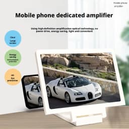 3D HD Mobile Phone Screen Amplifier Stand Pull Out Foldable Cell Phone Screen Enlarger Stand Holder for Enhanced Movie Watching