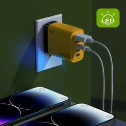 5 Ports USB PD Charger Type C Quick Charge Fast Charging Wall Adapter LED Display For iPhone 16 Samsung Xiaomi Huawei EU US UK