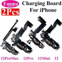 2Pcs Charging Flex Cable for iPhone 11 15 13 14 16 Pro Max Dock Connector USB Charger Port Ribbon