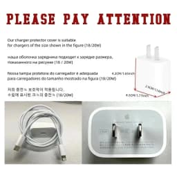 Cute Cartoon Charger Cable Protector Cover For IPhone 15 14 13 18W 20W Charging Head Transparent soft shell Protection Sleeve