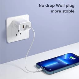 PD 40W Dual USB C Charger Fast Charging QC3.0 Phone Charger Adapter For iPhone Samsung Huawei Xiaomi Type C Charger Quick Charge
