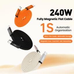 Magnetic 240W Type-C Fast Charging Cable Type C to USB C Data Line For Samsung iPhone17 16 15 Tablet Laptop Data Transfer Charge