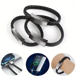 60W USB C to USB C Bracelet Cable PD Fast Charging Data Sync Data Cord For iPhone 16 15 Samsung Xiaomi Type C Quick Charge Cable