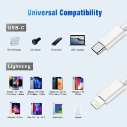 PD 20W Lightning C Cable For iPhone 14 13 12 11 Pro Max Xs 8 Plus iPad Wire 3A Fast Charging Cord Type C Data Cable for iPhone