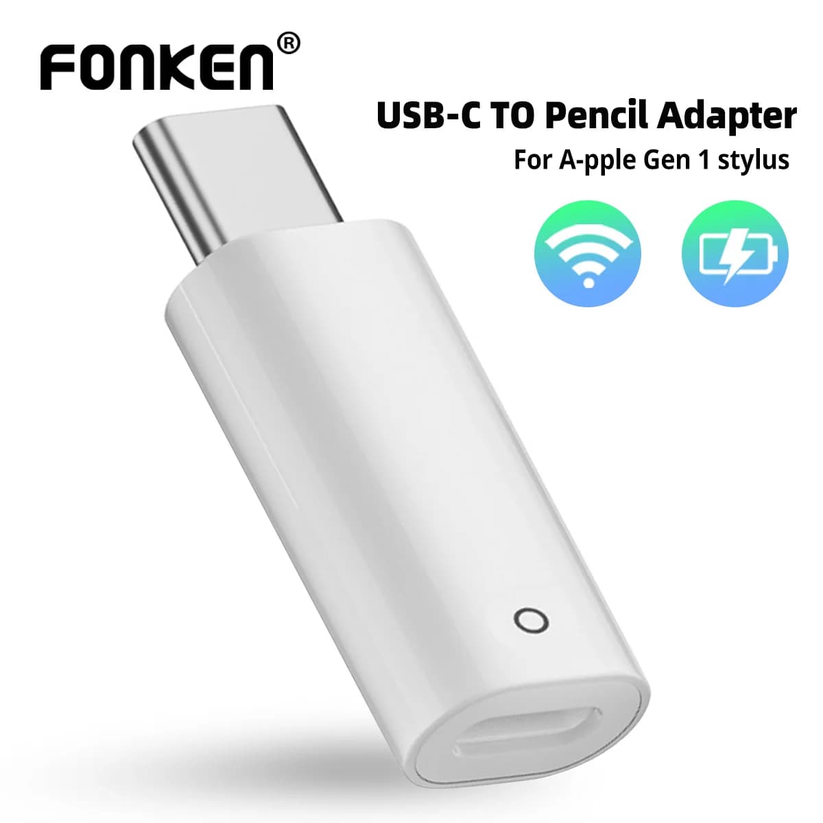 USB C Pencil Adapter for Apple Pencil 1st Generation Type c to for IOS Charger Adapter iPencil Dongle Connector for iPad 10 Gen