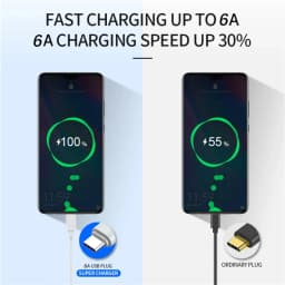 100W 6A PD Fast Charging Cable Type-C to Type-C Braided High Speed Data Transfer Charging Cord For Samsung Xiaomi Huawei Realme