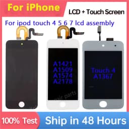 Tested LCD Display And Touch Screen Assembly For Ipod Touch 4 A1367 5 5th A1509 A1421/ 6th A1574 / 7th A2178 Repair LCD Panel