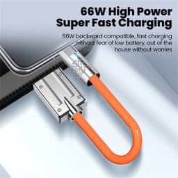 Elough 0.25m/0.5m 66W Type-c Charging Cable Short Super Fast Charging thick power bank data cable for iphone 15/16 Samsung