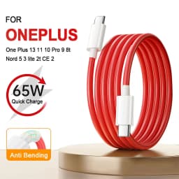 For Oneplus Cable Type C 65W Fast Charging Cable USB A Data Wire For One Plus 13 13T 11R Nord 3 CE 2 12 12R 10 Pro 10R 10T Ace 3