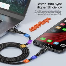 Toocki 2.4A Micro USB Cable Fast Quick Charger USB Cable For Xiaomi Redmi Huawei Realme USB to Micro USB Cord Fast Charging Wire