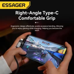 Essager 2 in 1 USB Type C Cable 65W PD Fast Charging Wire Type C To Lighting Cable For iPhone 15 14 Pro Max MacBook iPad Xiaomi