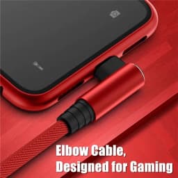 Right Angle Fast Charging USB Cable For iPhone 11 12 13 Pro XS Max X XR 6 6S 7 8 14 Plus Braided Wire Elbow Data Cable 1m 2m 3m