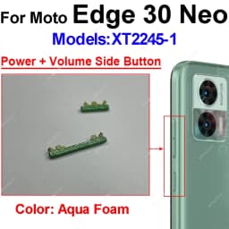 Power Volume Button For Motorola MOTO Edge 30 Neo Pro Edge 30 Ultra Edge X30 On OFF Power Volume Side Key Flex Cable Parts
