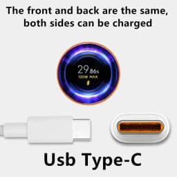 For Xiaomi 120W USB Super Fast Charger Power Adapter Mi 12 11 6A Type C Cable POCO X5 X4 Pro Note 9 10 11 Charging