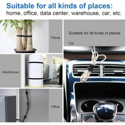 1-50m Cable Organizer USB Tie Cord Desk Computer Management Tape Ties Earphone Wire Holder Winder Phone Hook And loop