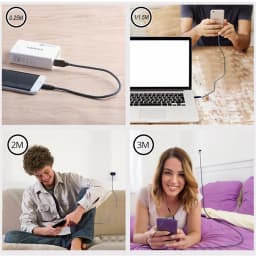 USB Cable Type C 2M Fast Charge Data Charger For Xiaomi Poco X3 Pro M3 F3 F2 Realme Gt 5g 8 Pro X7 Narzo 30 Oppo Find X3 Pro Neo