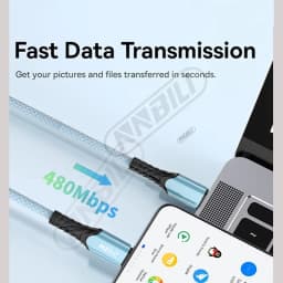 NNBILI Nylon Braided Type C Charger Cables 240W Fast Charging High-speed Data Transfer Data Wire for Android Samsung Xiaomi 