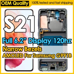 OEM Dynamic AMOLED For Samsung Galaxy S21 Display Screen Replacement 120Hz G991B/DS G991U LCD Touch Digitizer Assembly Wholesale
