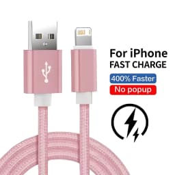 USB Charge Cable For iPhone 11 12 mini 13 14 Pro Max X XR XS Max 6 6S 7 8 Plus SE Fast Charging Cables Nylon Braided Data Line