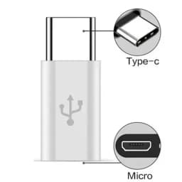 USB Type C To Micro USB Adapter for Phone Tablet Android Charger Data Cable Adapter Micro USB Female To TypeC Male OTG Converter