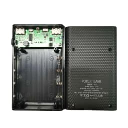 4x18650 DIY Power Bank Box 15000mAh Super Fast Charging Box with Digtal Display for for Samsung for iPhone