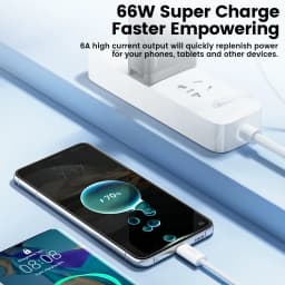 Toocki 5PCS 6A 66W USB Type C Cable Fast Charging For Huawei P70 Mate 60 Honor Type C Cable For Xiaomi 14 Samsung S24 Data Cord