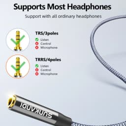 SUNKANDI Lightning to 3.5 mm Headphone Jack Adapter for iPhone, DAC Chip Adapter Audio Cable for iPhone 14 13 12 11 X XS 8 7