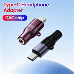 Mini Type C To 3.5mm Jack Headphones AUX Audio Adapter For IPhone16/17/18Pro Samsung Huawei Xiaomi Digital DAC Decoder Converter
