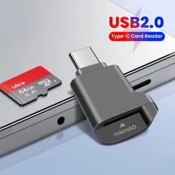 Mini Type C Card Reader Type C To TF Memory Card Reader USB2.0 High Speed Card Reader For PC Laptop Iphone17 16 Samsung