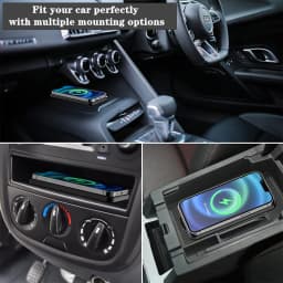 Car Wireless Charger for Iphone 17 16 15 14 13 12 Pro Max X Samsung S25 S24 Xiaomi Wireless Car Charging Silicone Non-slip Pad