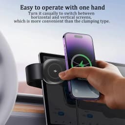 Adhesive Car Magnetic Wireless Charger Adjustable Dashboard Phone Stand For Magsafe iPhone 17 16 15 14 13 12 Fast Charging Mount