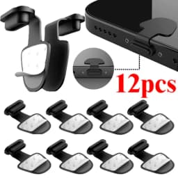 USB C Silicone Dust Plug Set W/ Cleaning Brush, Anti-Dust Charging Port Stopper Cap Protector For Type-C Android Cell Phone