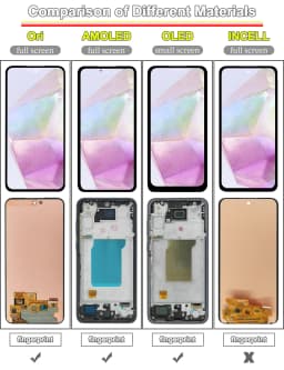 AMOLED LCD for Samsung Galaxy A35 5G LCD Display Touch Screen Digitizer Assembly for Samsung A35 5G A356 Phone LCD Replacement