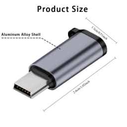 2PCS USB C Female to Mini USB 2.0 Male Adapter 480Mbps Data Transfer Charging Converter Connector for Digital Camera MP3 Player