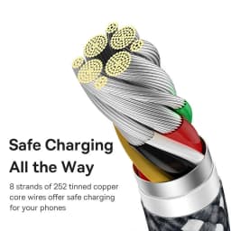 Baseus 100W USB Cable For Honor USB-C Fast Charging Charger Wire Cord For Huawei Samsung Xiaomi Type-C USBC Cable