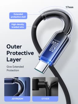 Joyroom PD 100W/60W Type C Fast Charge Data Cable For iPhone 16/15 Huawei Samsung Xiaomi USB C Charging Cord for Macbook Pro