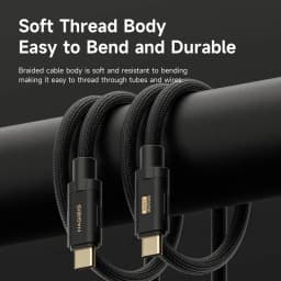 Hagibis USB C to USB C Cable 240W PD3.1 USB4 80Gbps 8K@60Hz Soft Fast Charging Cord for Macbook Pro iPad iPhone Laptop Dell XPS