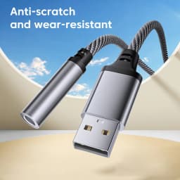 USB To 3.5mm Earphone Adapter 3.5 Jack Audio Converter for Notebook PC PS4 USB to 3.5mm Headphone Connector